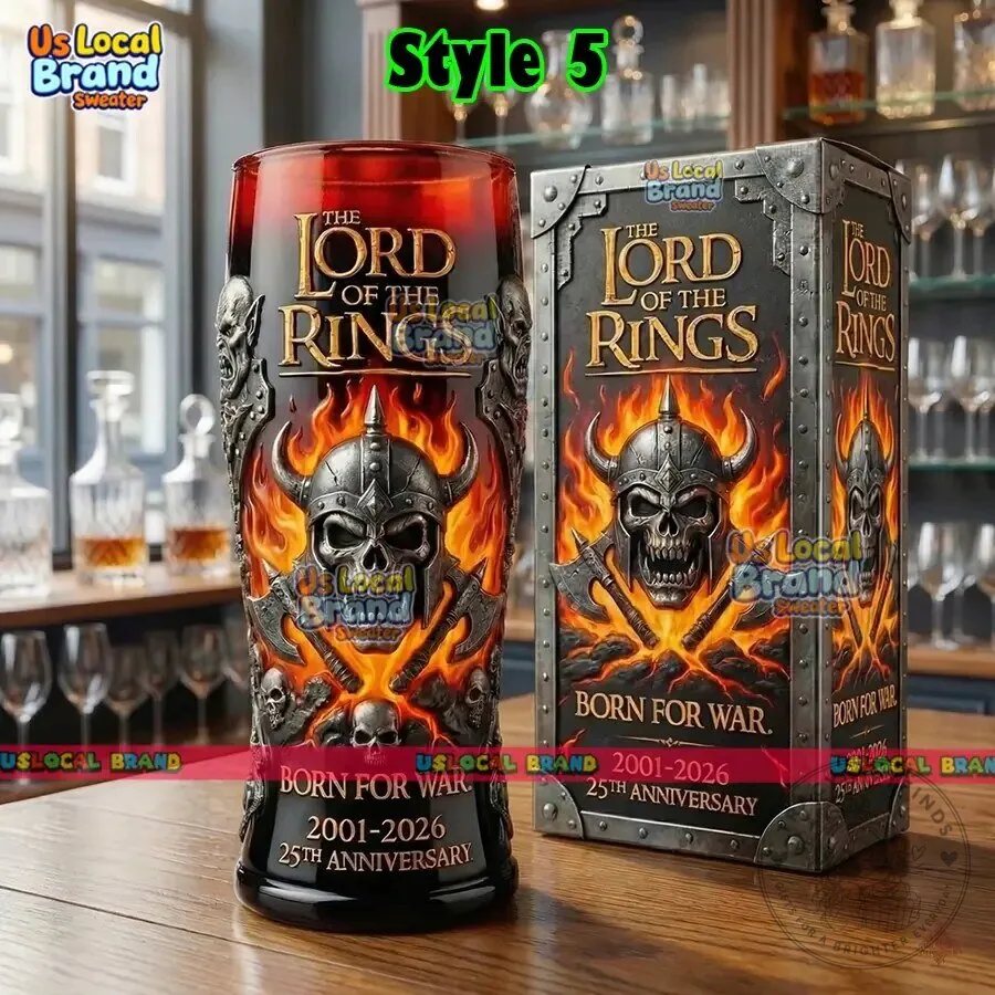 Lord of the Rings 25th Anniversary Gandalf Beer Drinking Glass with Gift Box 14 Lord of the Rings 25th Anniversary Gandalf Beer Drinking Glass with Gift Box
