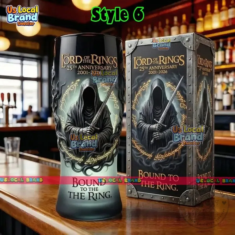 Lord of the Rings 25th Anniversary Gandalf Beer Drinking Glass with Gift Box 15 Lord of the Rings 25th Anniversary Gandalf Beer Drinking Glass with Gift Box