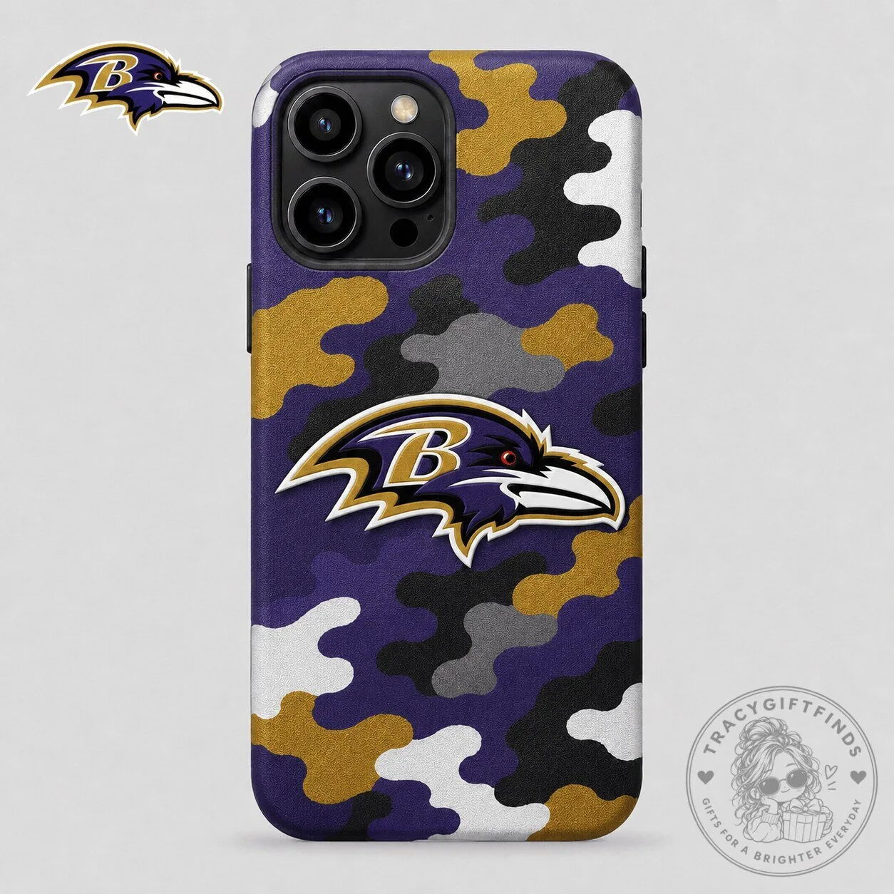 Baltimore Ravens NFL Camouflage Game Day Protective Phone Case