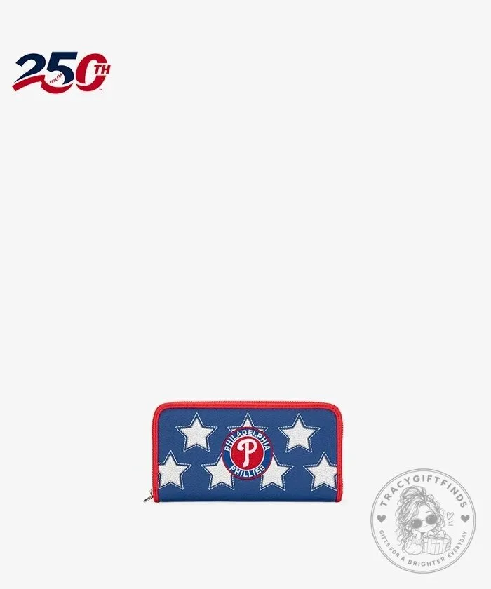 Philadelphia Phillies Americana Star Zip Wallet