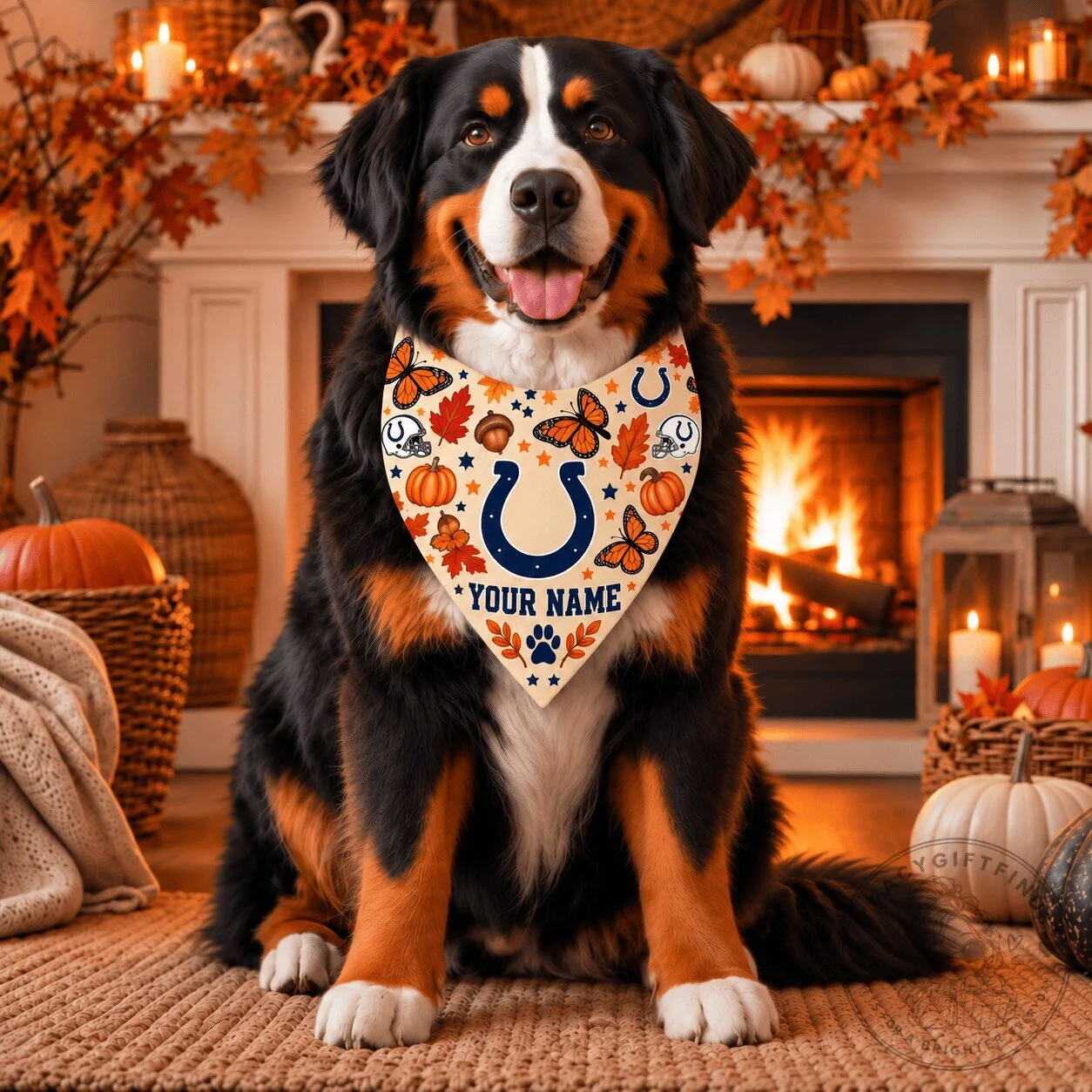 Indianapolis Colts Personalized Pet Bandana for Dogs and Cats 1 Indianapolis Colts Personalized Pet Bandana for Dogs and Cats