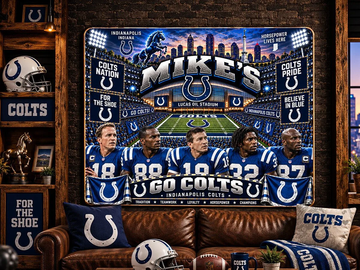 Indianapolis Colts Football Team Stadium and Players Wall Art 9 Indianapolis Colts Football Team Stadium and Players Wall Art