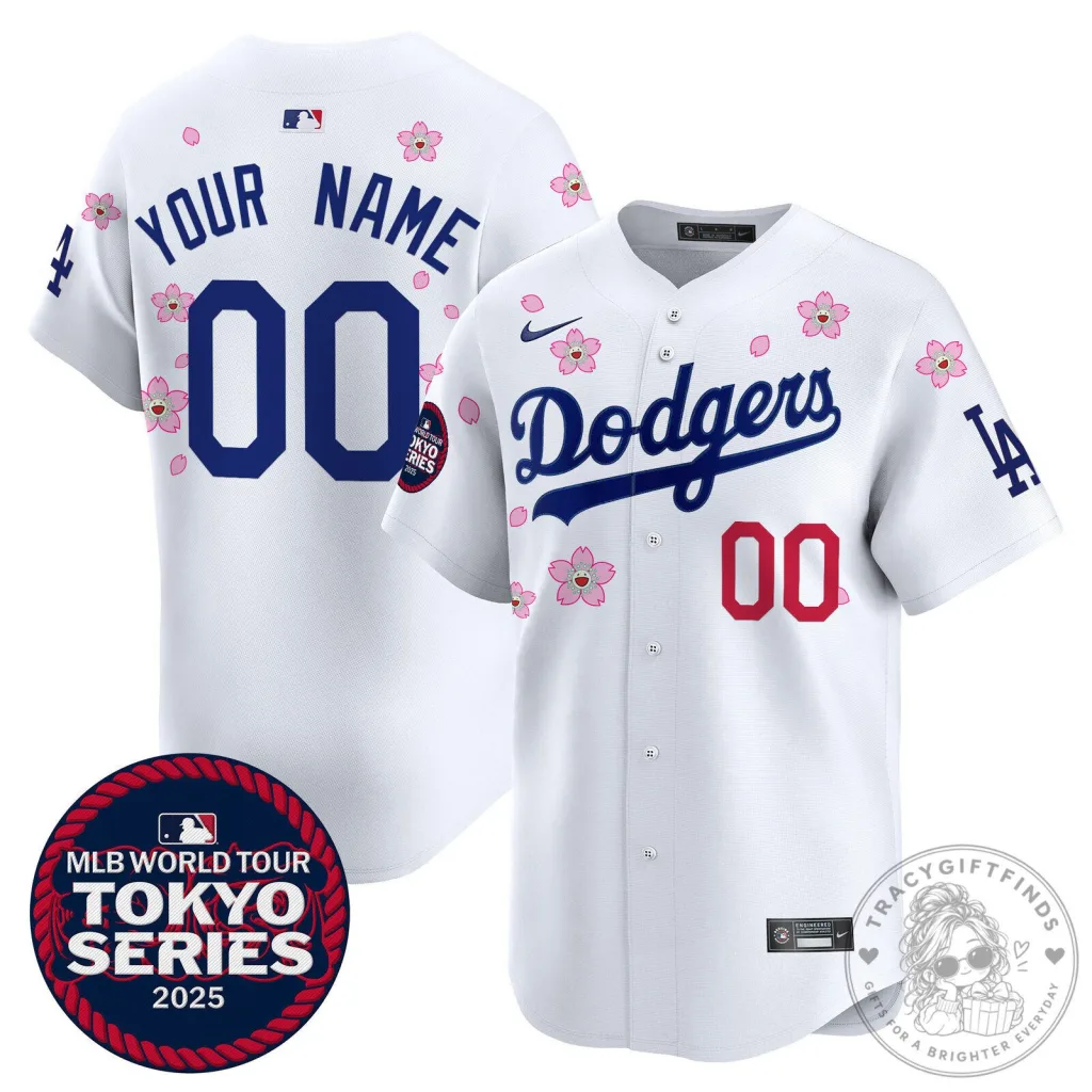 Dodgers Tokyo Series 2025 Baseball Jersey Custom Stitched Dodgers Tokyo Series 2025 Baseball Jersey Custom Stitched