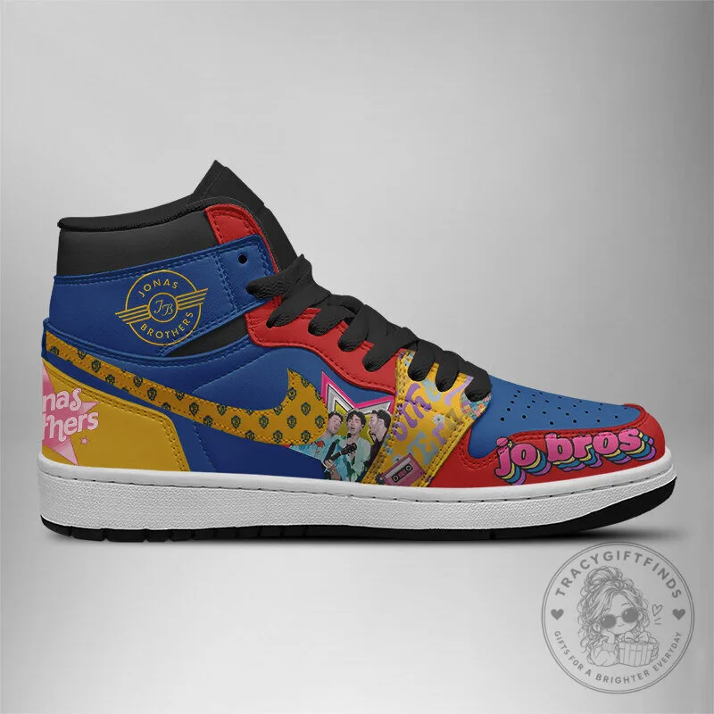 Jonas Brothers Band Music Fan High Top Sneakers 9 Jonas Brothers Band Music Fan High Top Sneakers