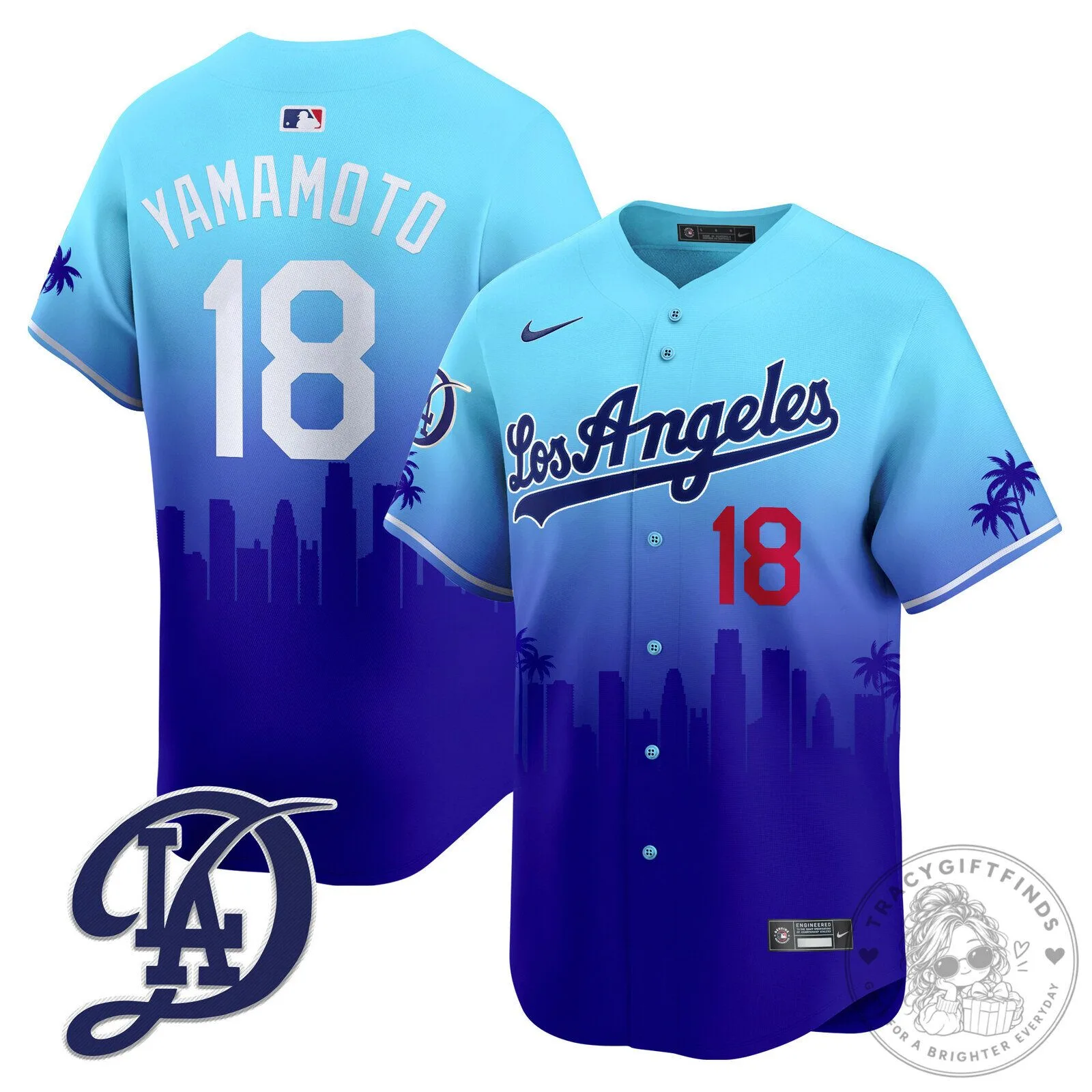 Shohei Ohtani City Connect Baseball Jersey Number 17 for Los Angeles Dodgers 18 Shohei Ohtani City Connect Baseball Jersey Number 17 for Los Angeles Dodgers