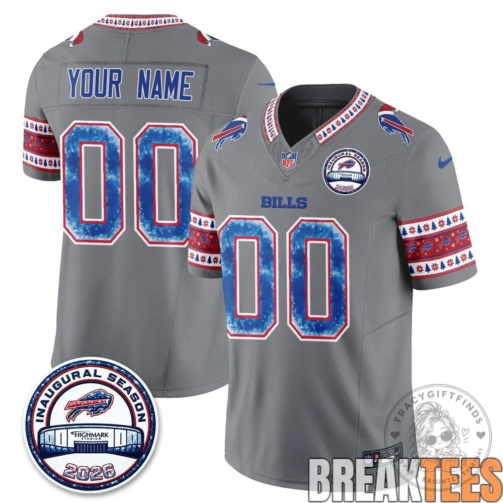 Buffalo Bills Christmas Edition Custom Football Jersey 11 Buffalo Bills Christmas Edition Custom Football Jersey