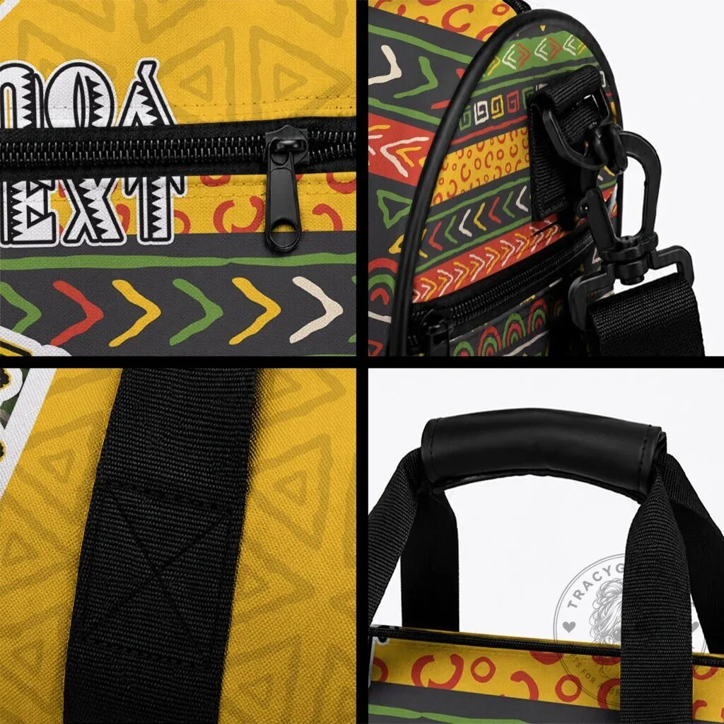 Personalized African 75th Birthday Tribal Geometric Heritage Pattern Duffle Bag 10 Personalized African 75th Birthday Tribal Geometric Heritage Pattern Duffle Bag