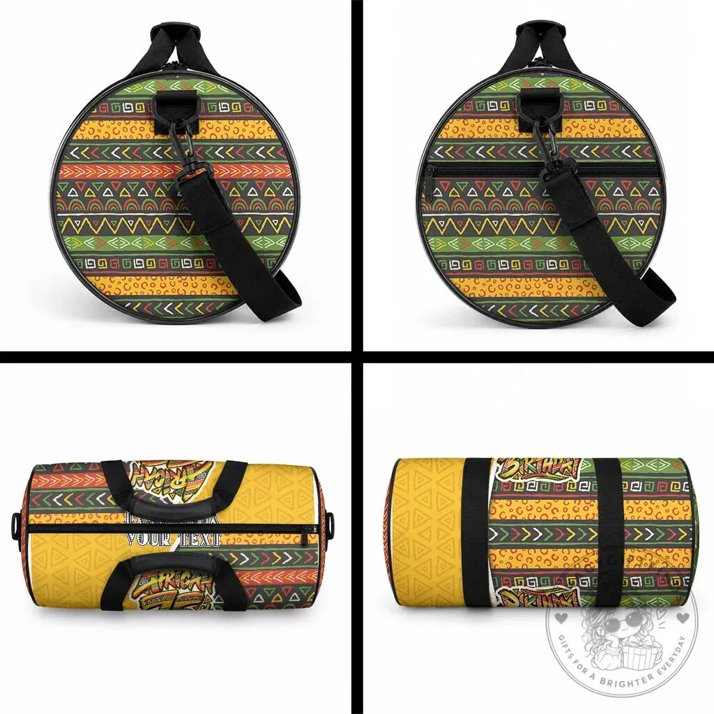 Personalized African 75th Birthday Tribal Geometric Heritage Pattern Duffle Bag 11 Personalized African 75th Birthday Tribal Geometric Heritage Pattern Duffle Bag