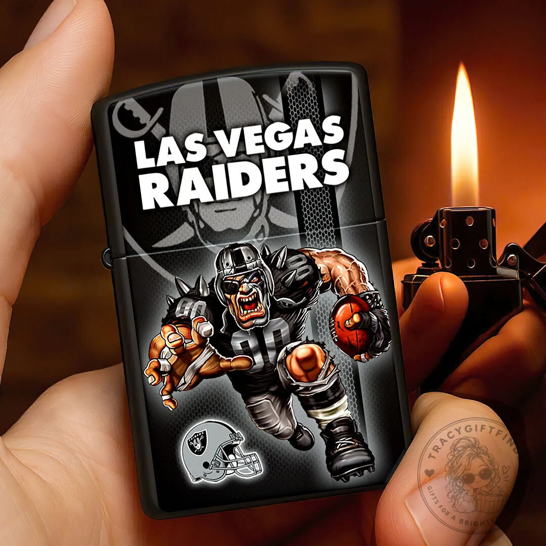 Las Vegas Raiders Football Team Logo and Mascot Zippo Lighter