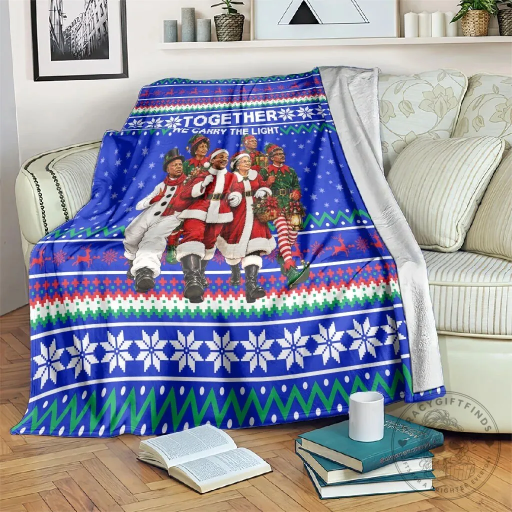 Civil Rights Leaders Christmas Holiday Blanket