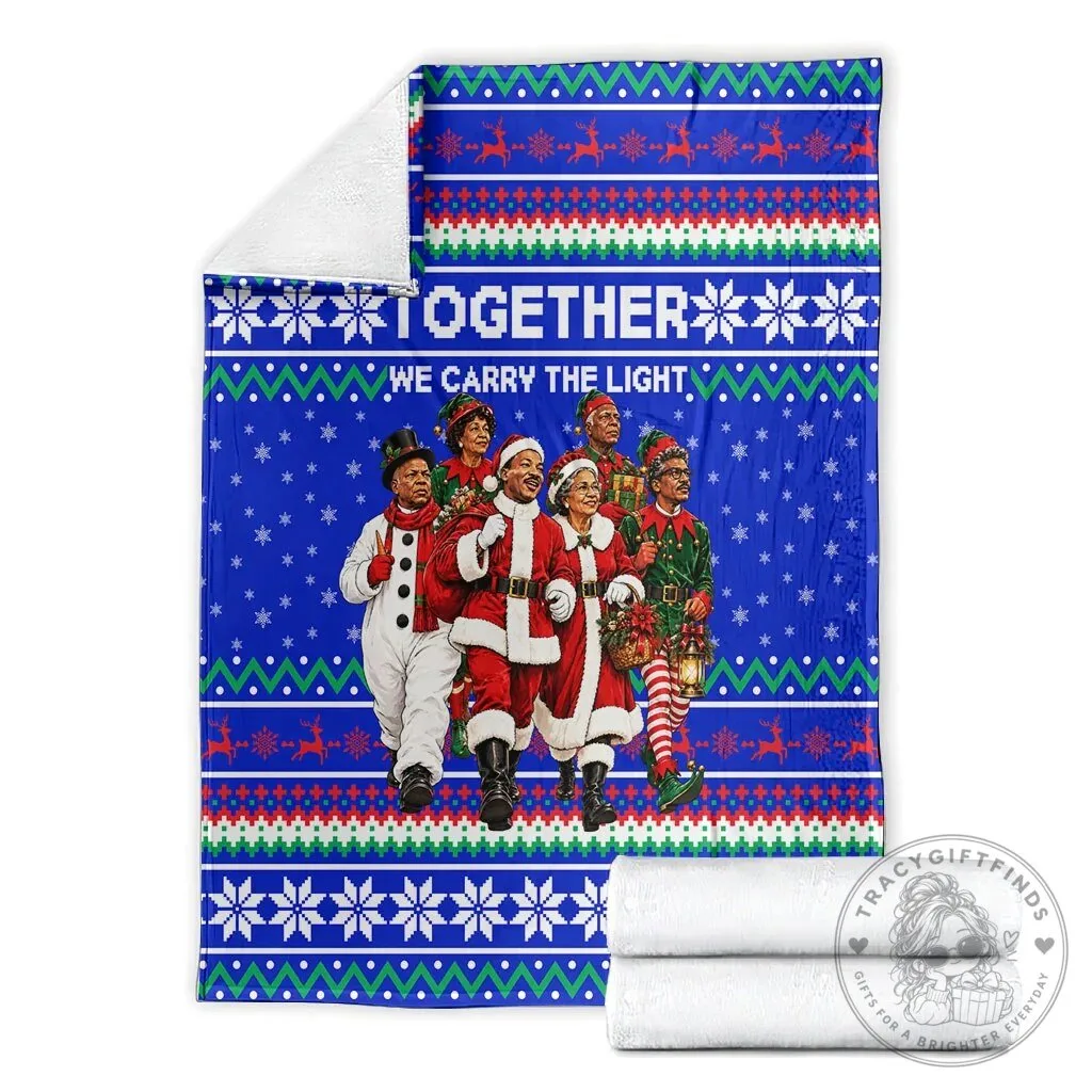 Civil Rights Leaders Christmas Holiday Blanket 9 Civil Rights Leaders Christmas Holiday Blanket