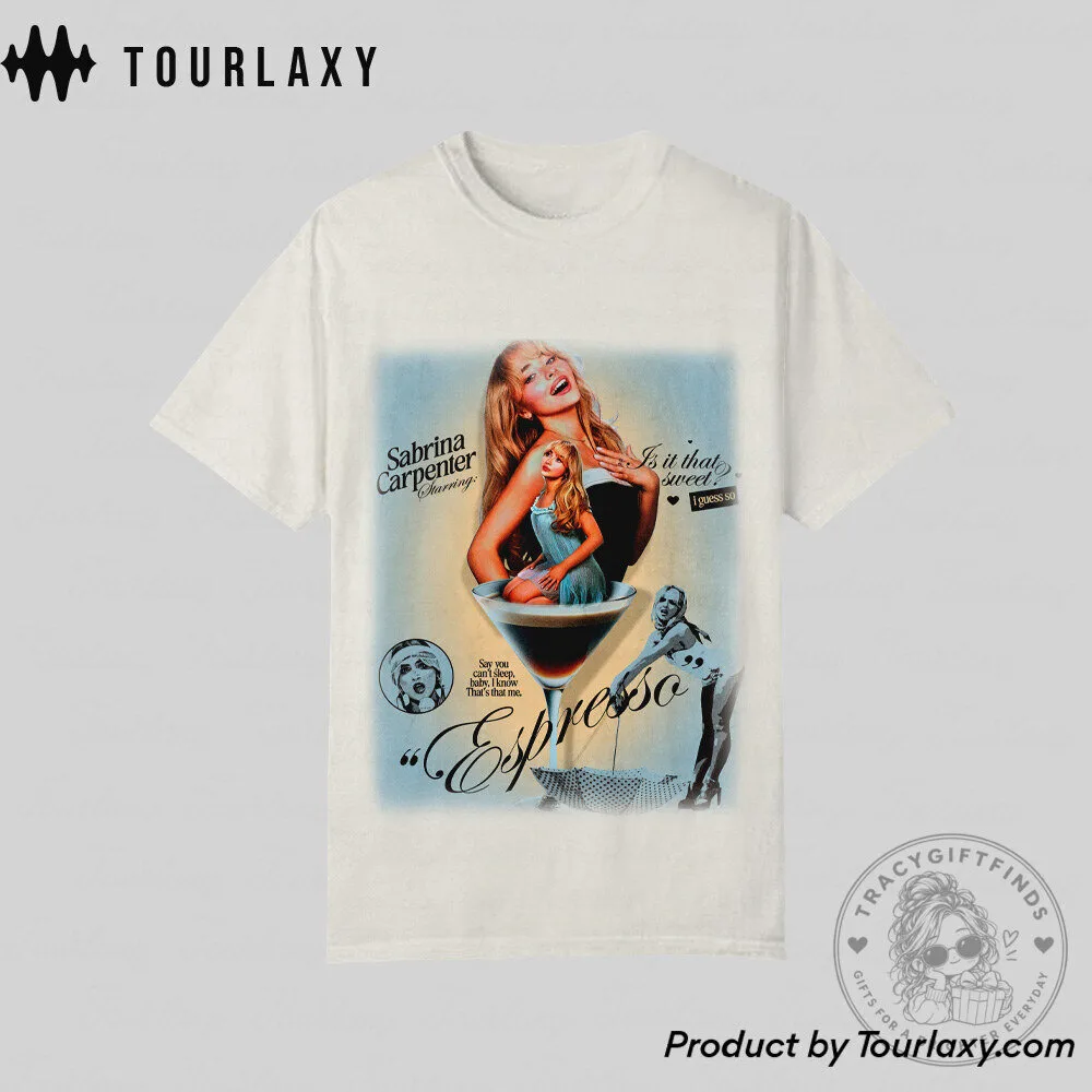 Sabrina Carpenter Espresso Music Video Inspired T-Shirt 1 Sabrina Carpenter Espresso Music Video Inspired T-Shirt