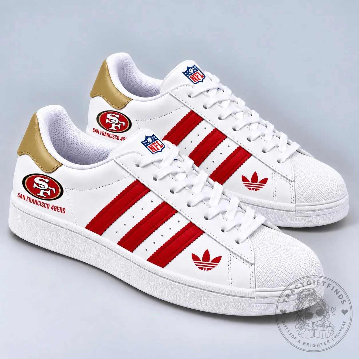 San Francisco 49ers National Football League Superstar Shoes