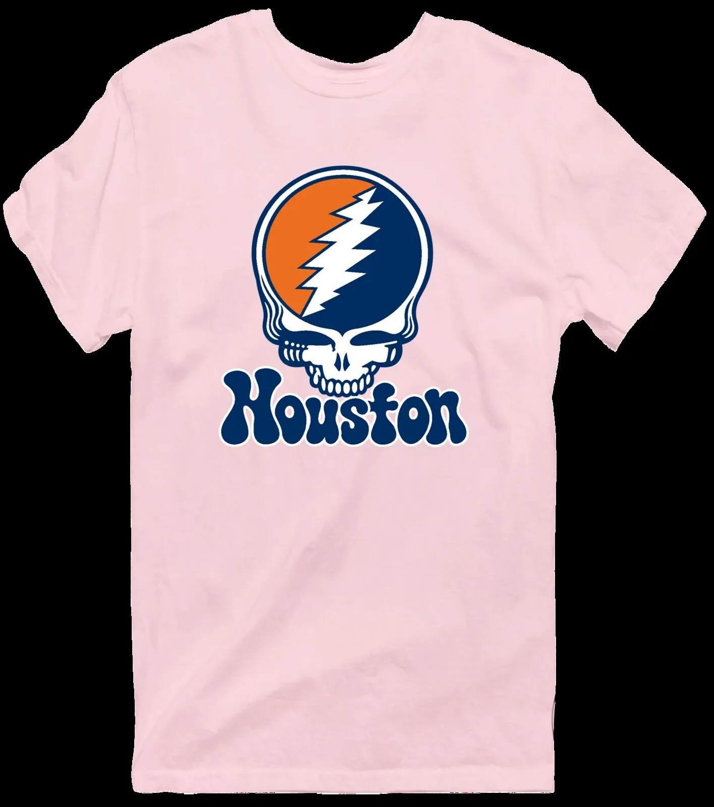Grateful Dead Houston Baseball Steal Your Face Skull Logo T-Shirt 18 Grateful Dead Houston Baseball Steal Your Face Skull Logo T-Shirt