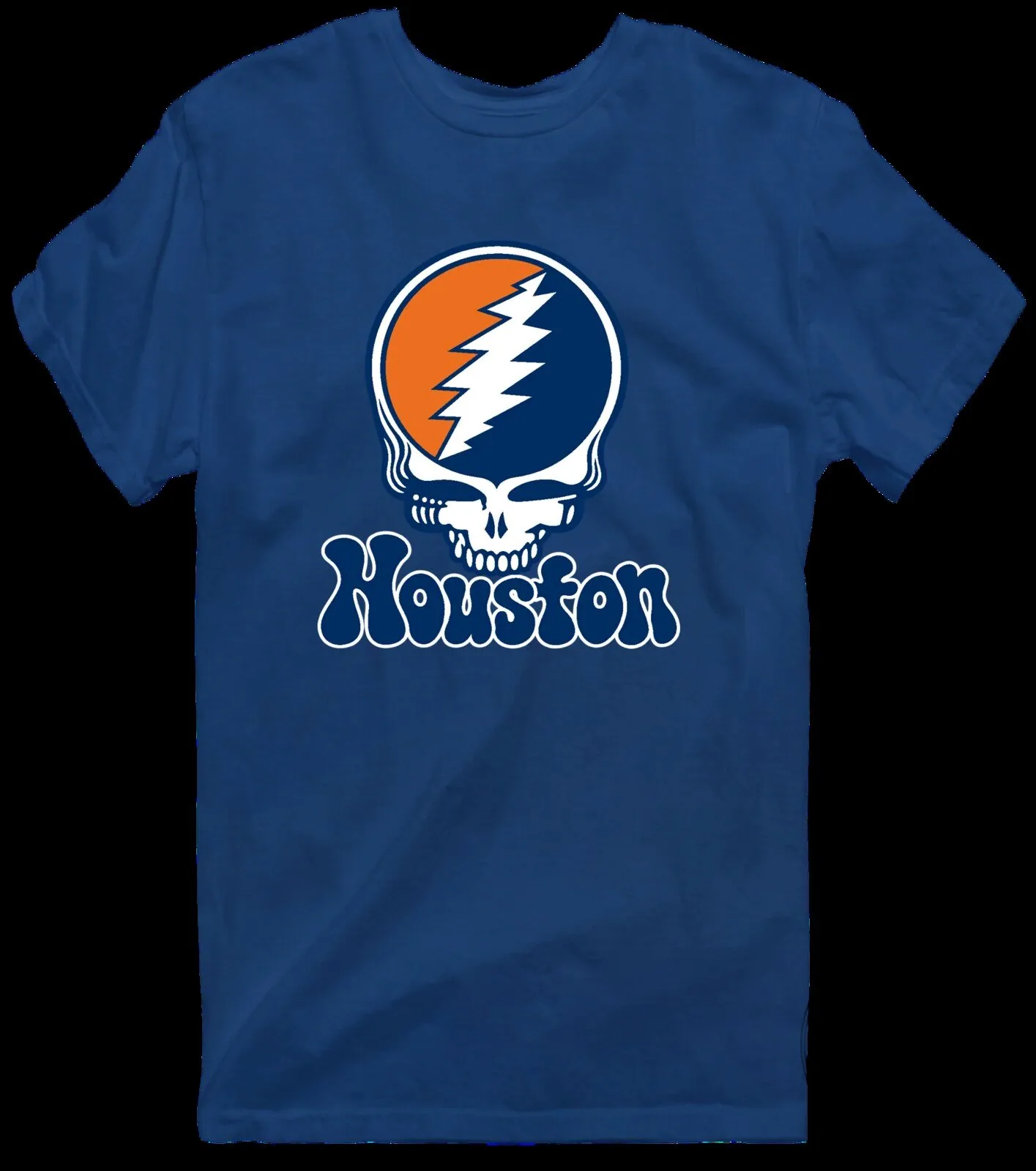 Grateful Dead Houston Baseball Steal Your Face Skull Logo T-Shirt 24 Grateful Dead Houston Baseball Steal Your Face Skull Logo T-Shirt