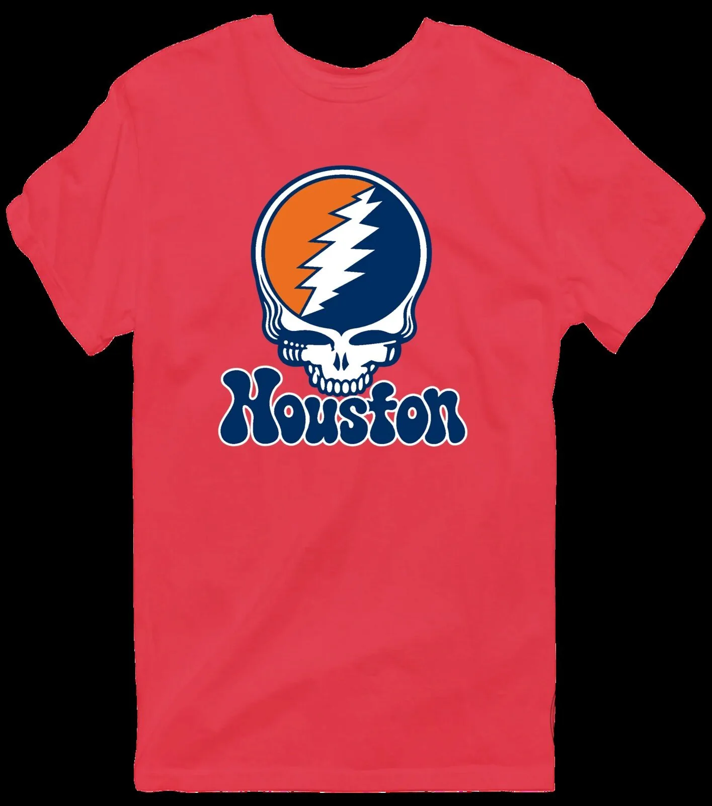 Grateful Dead Houston Baseball Steal Your Face Skull Logo T-Shirt 26 Grateful Dead Houston Baseball Steal Your Face Skull Logo T-Shirt