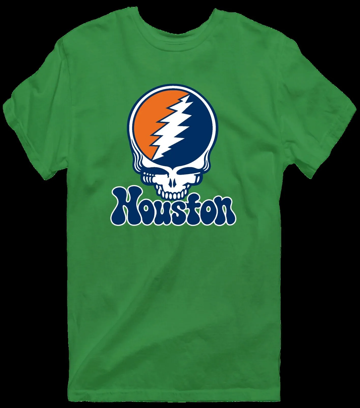Grateful Dead Houston Baseball Steal Your Face Skull Logo T-Shirt 27 Grateful Dead Houston Baseball Steal Your Face Skull Logo T-Shirt