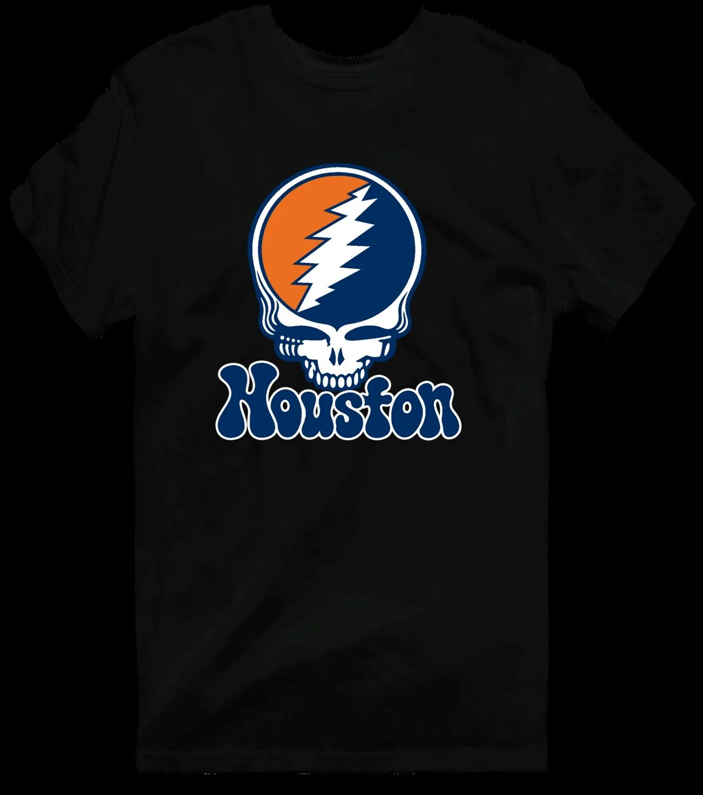 Grateful Dead Houston Baseball Steal Your Face Skull Logo T-Shirt 29 Grateful Dead Houston Baseball Steal Your Face Skull Logo T-Shirt