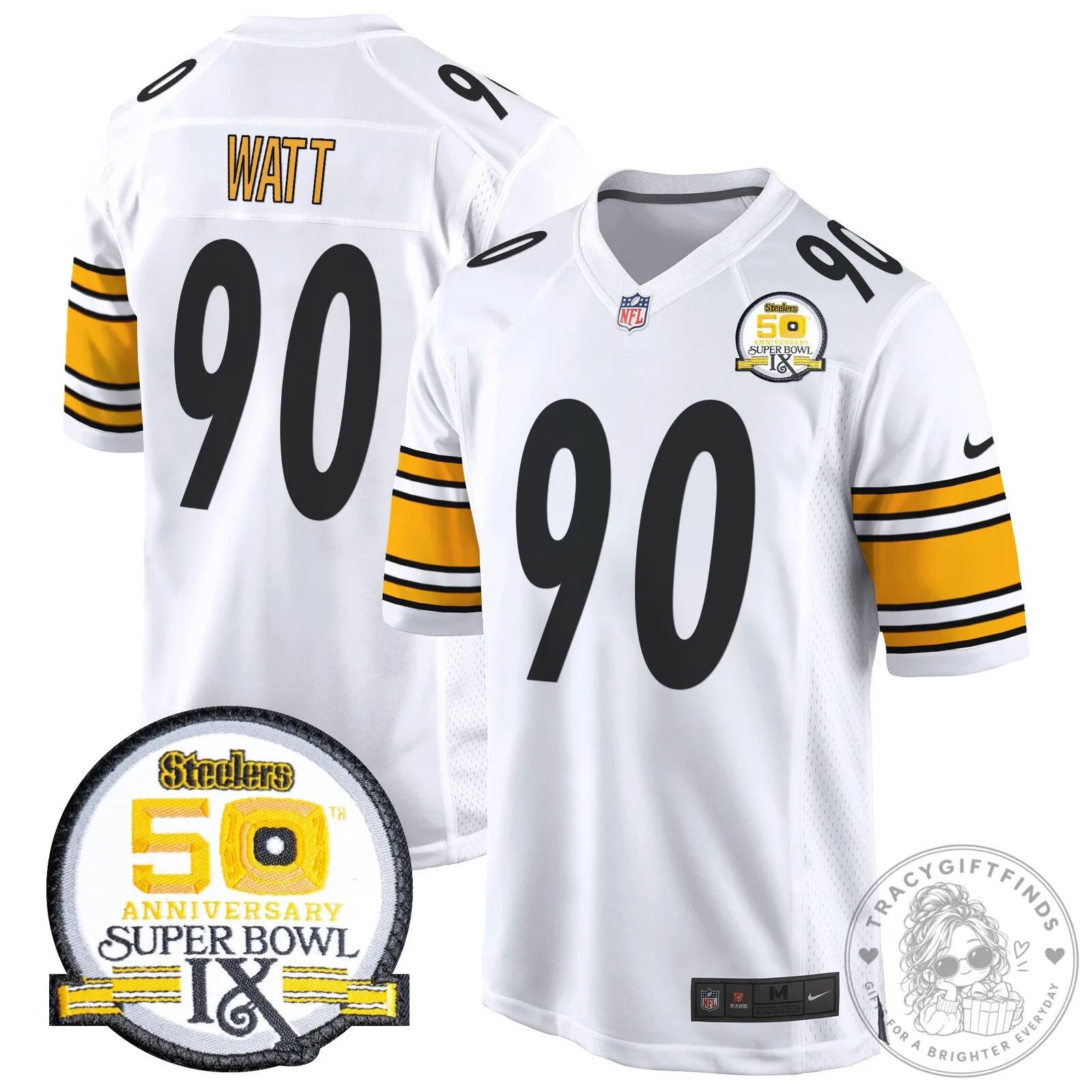 Super Bowl IX Fields Jersey for 50th Anniversary of Pittsburgh Steelers 86 Super Bowl IX Fields Jersey for 50th Anniversary of Pittsburgh Steelers