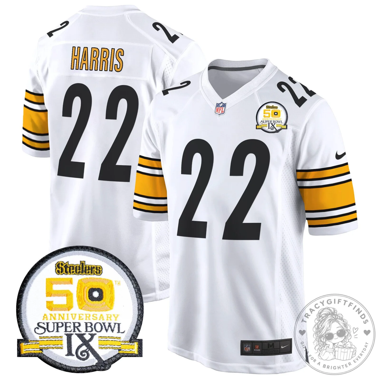Super Bowl IX Fields Jersey for 50th Anniversary of Pittsburgh Steelers 88 Super Bowl IX Fields Jersey for 50th Anniversary of Pittsburgh Steelers