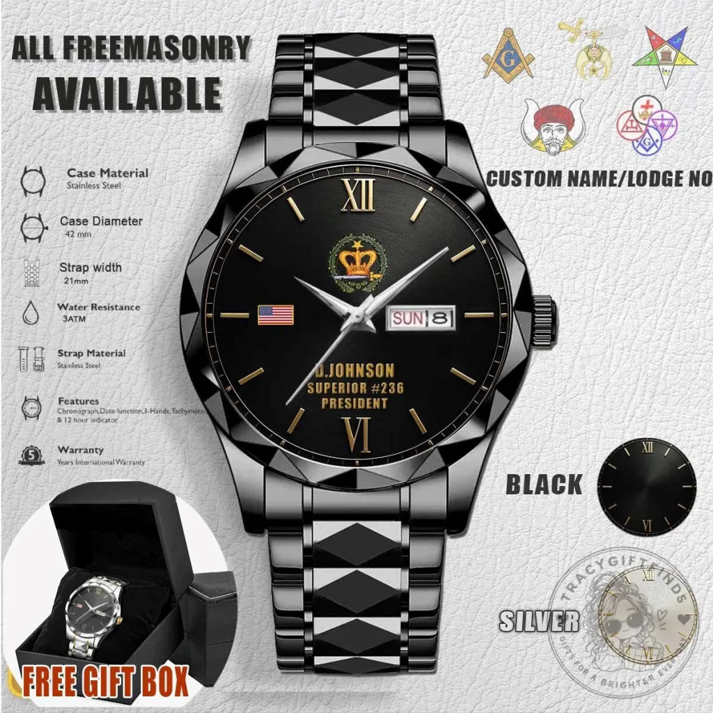 Order of the Amaranth Freemasonry Stainless Steel Watch Order of the Amaranth Freemasonry Stainless Steel Watch
