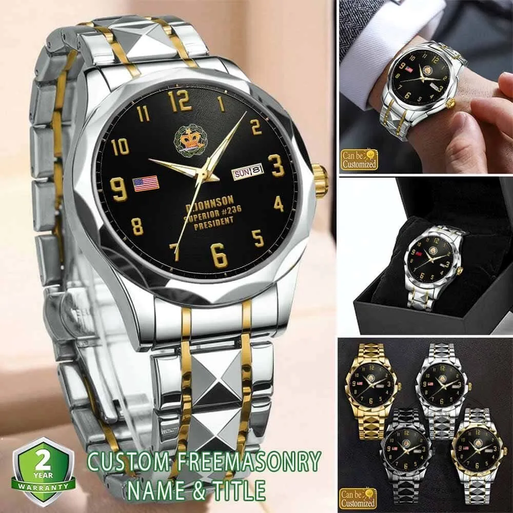 Order of the Amaranth Freemasonry Stainless Steel Watch 7 Order of the Amaranth Freemasonry Stainless Steel Watch
