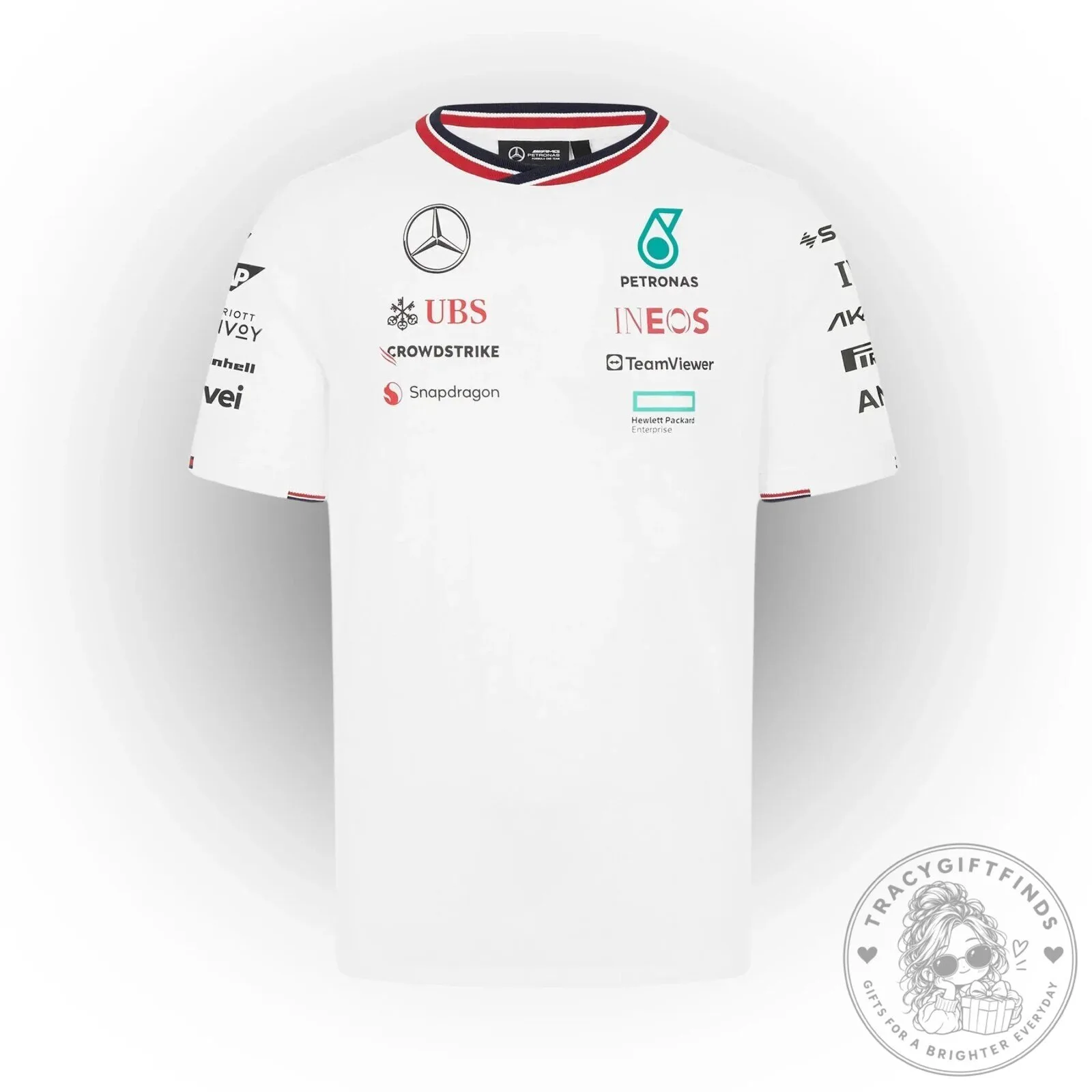 Mercedes-AMG Petronas Formula One Team White 2024 Replica T-Shirt