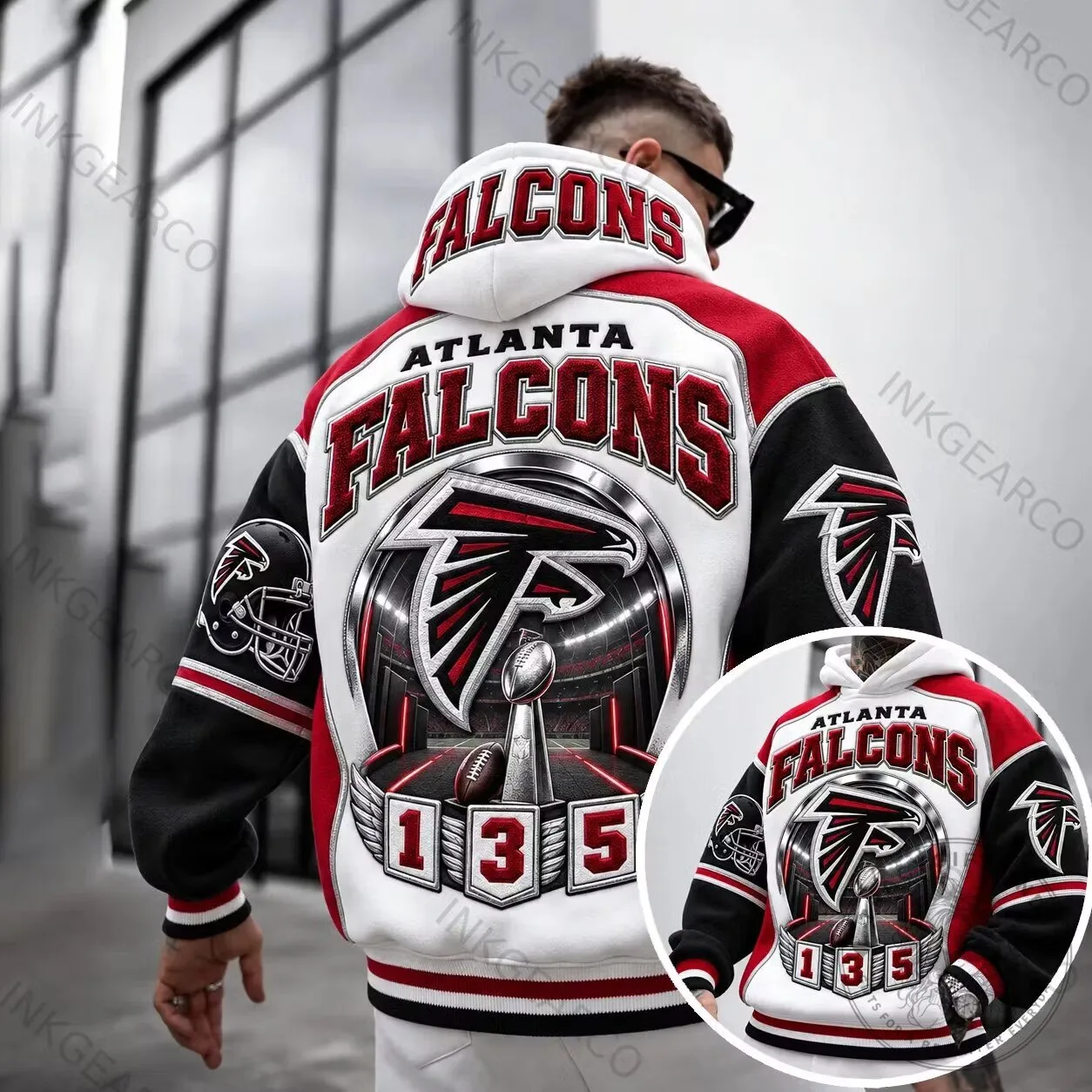 Atlanta Falcons NFL Football Team Super Bowl Champions White Hoodie 1 Atlanta Falcons NFL Football Team Super Bowl Champions White Hoodie