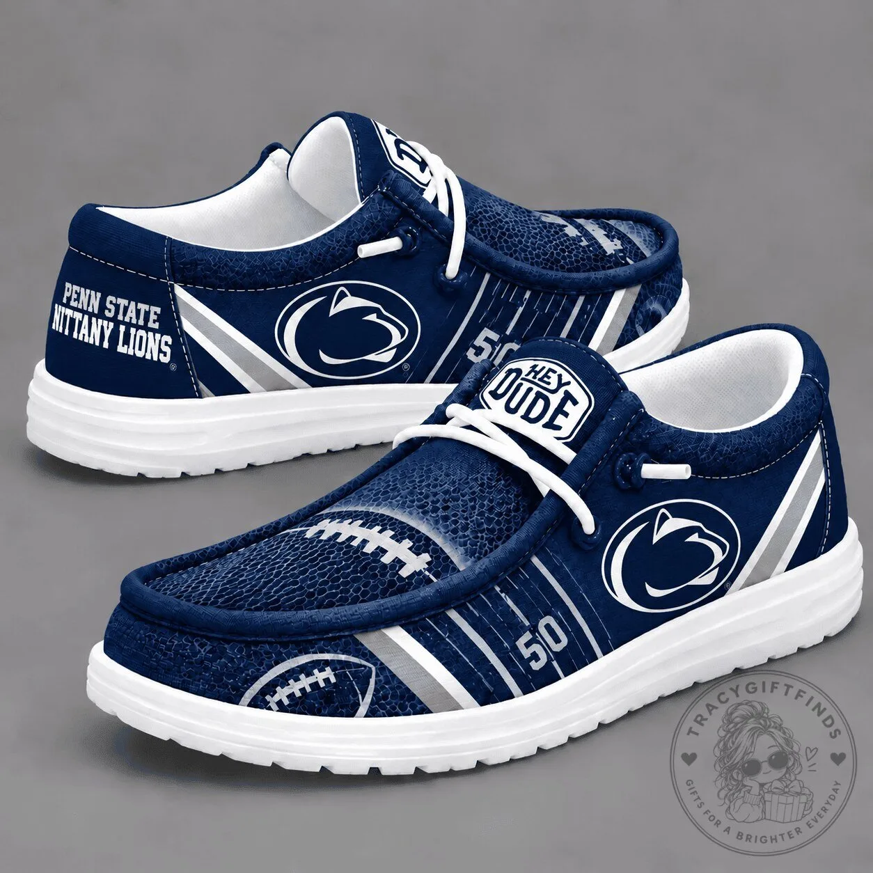 Penn State Nittany Lions Football Team Spirit Loafer Shoes