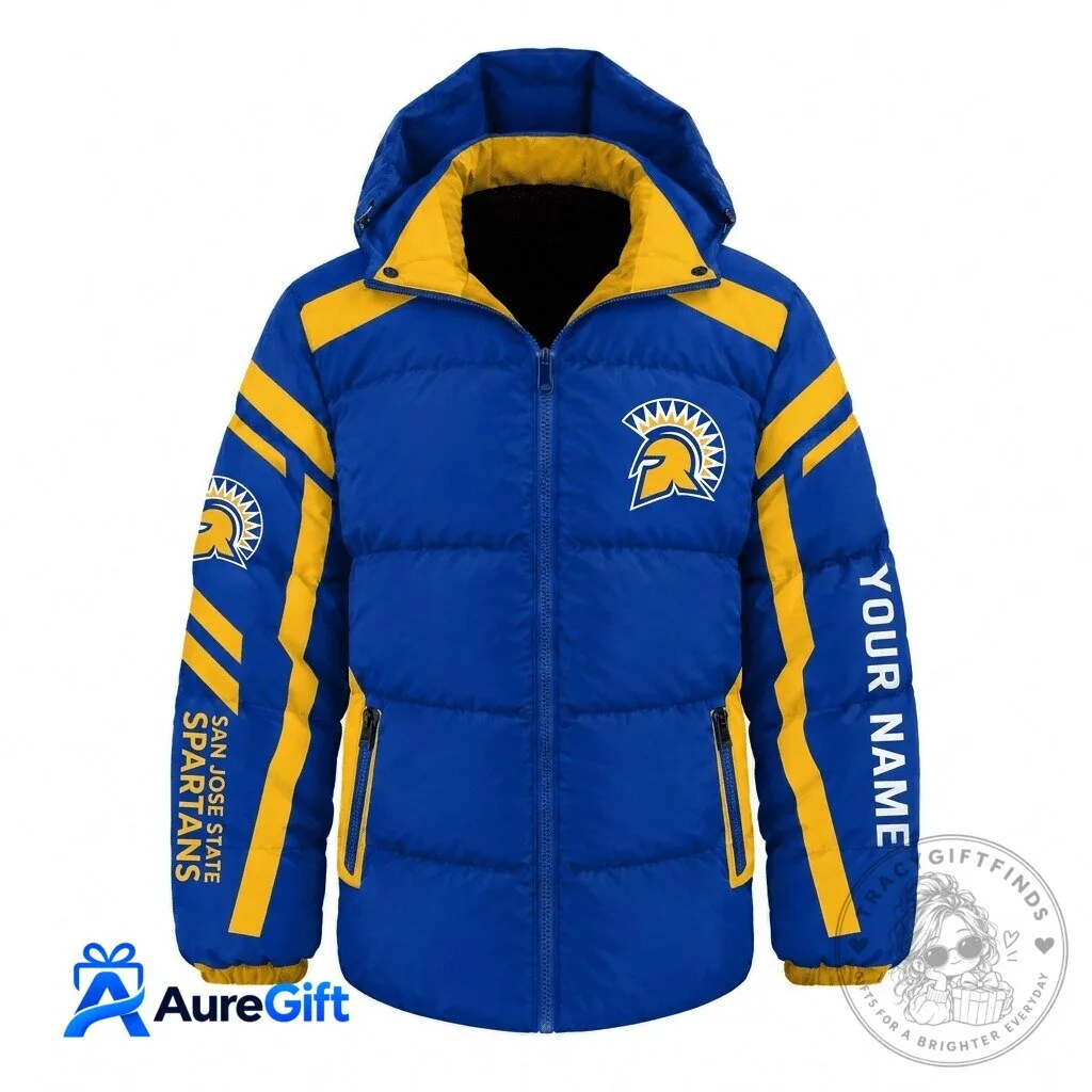 San Jose State Spartans NCAA Waterproof Thickened Down Jacket 2 San Jose State Spartans NCAA Waterproof Thickened Down Jacket