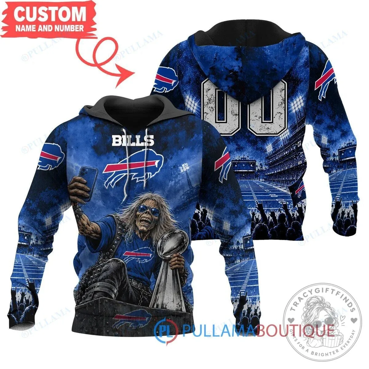 Buffalo Bills Iron Maiden Eddie Super Bowl Trophy Football Fan Hoodie 5 Buffalo Bills Iron Maiden Eddie Super Bowl Trophy Football Fan Hoodie