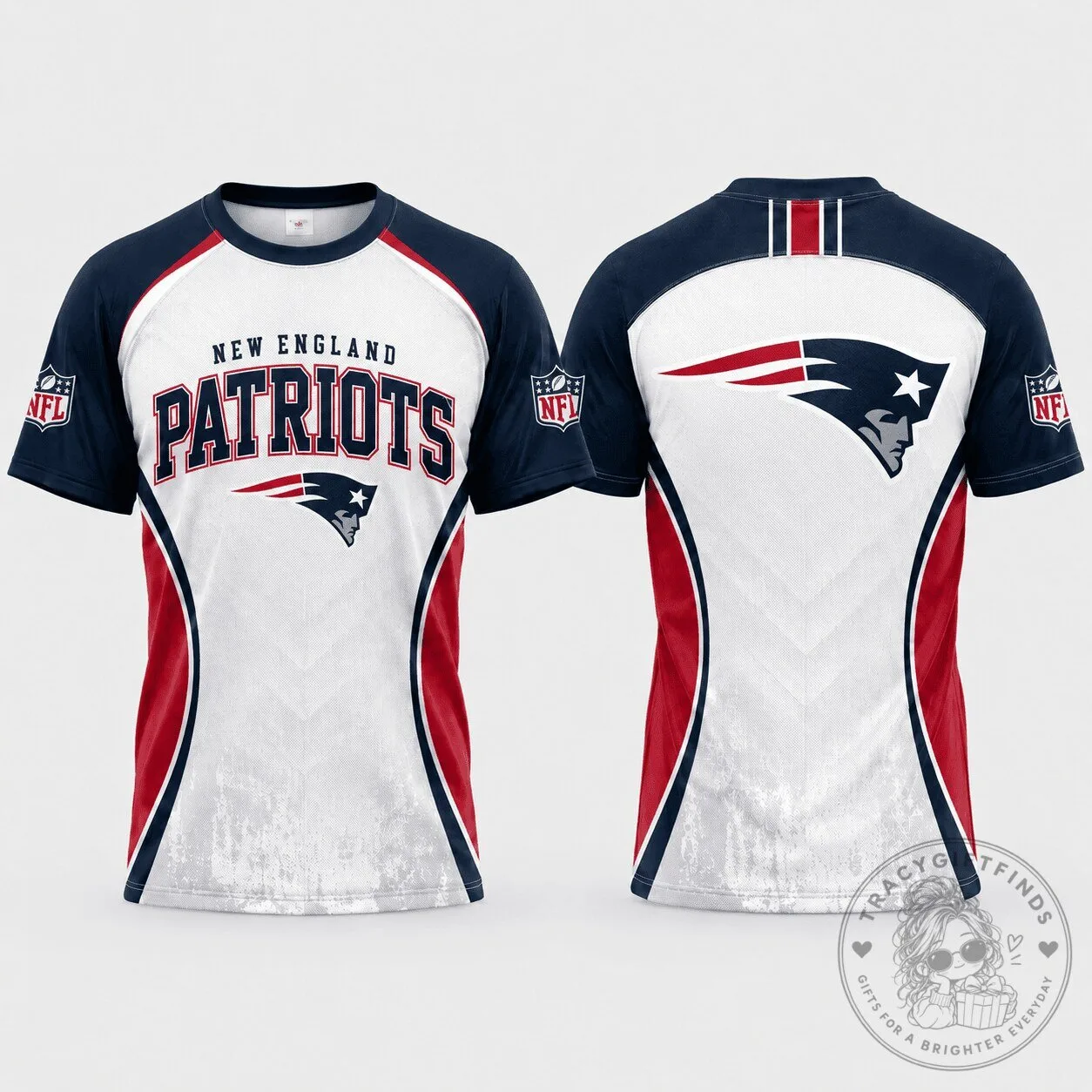 New England Patriots NFL Fan Shirt, Football Team Apparel