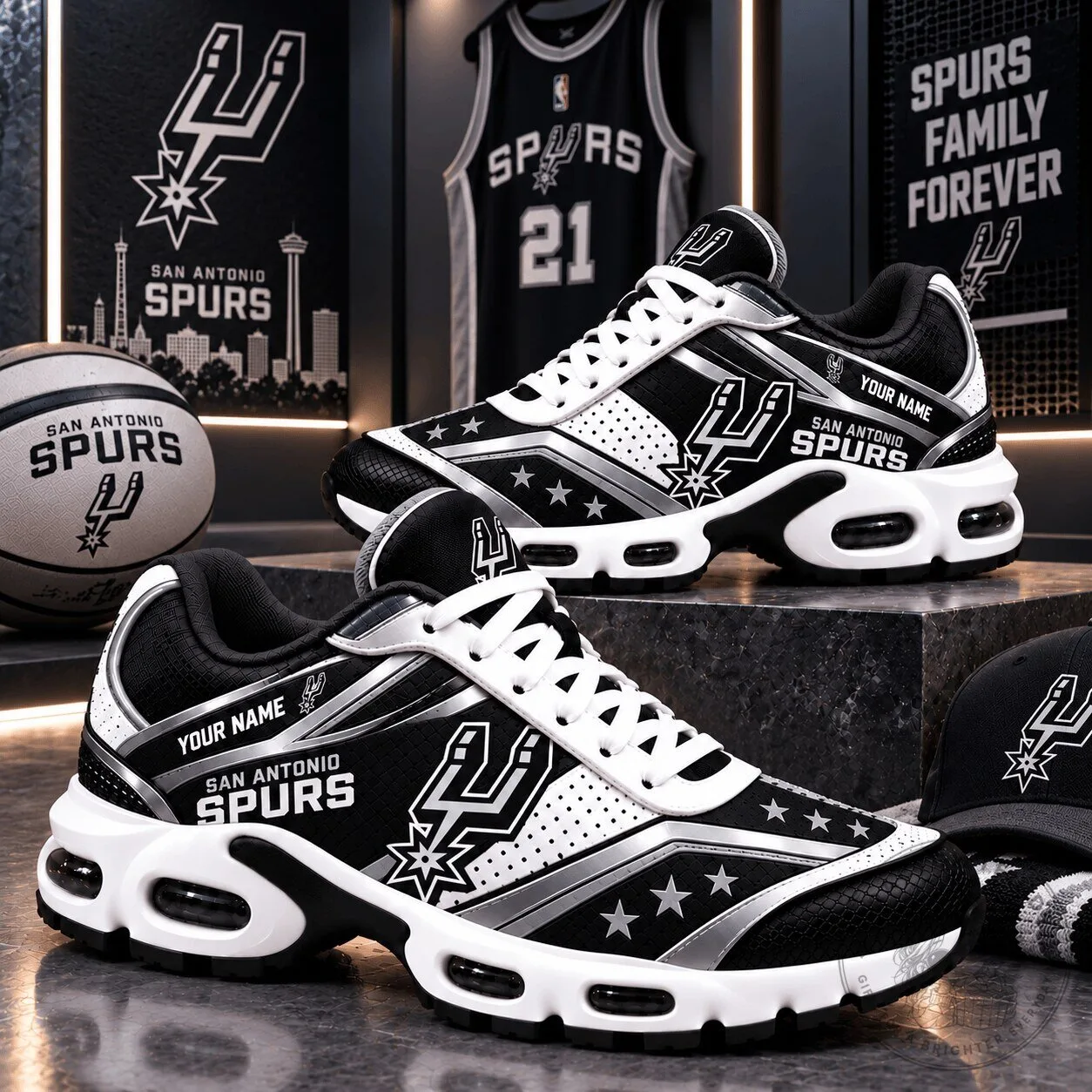 San Antonio Spurs NBA Basketball Team Air Max Plus Shoes 2 San Antonio Spurs NBA Basketball Team Air Max Plus Shoes