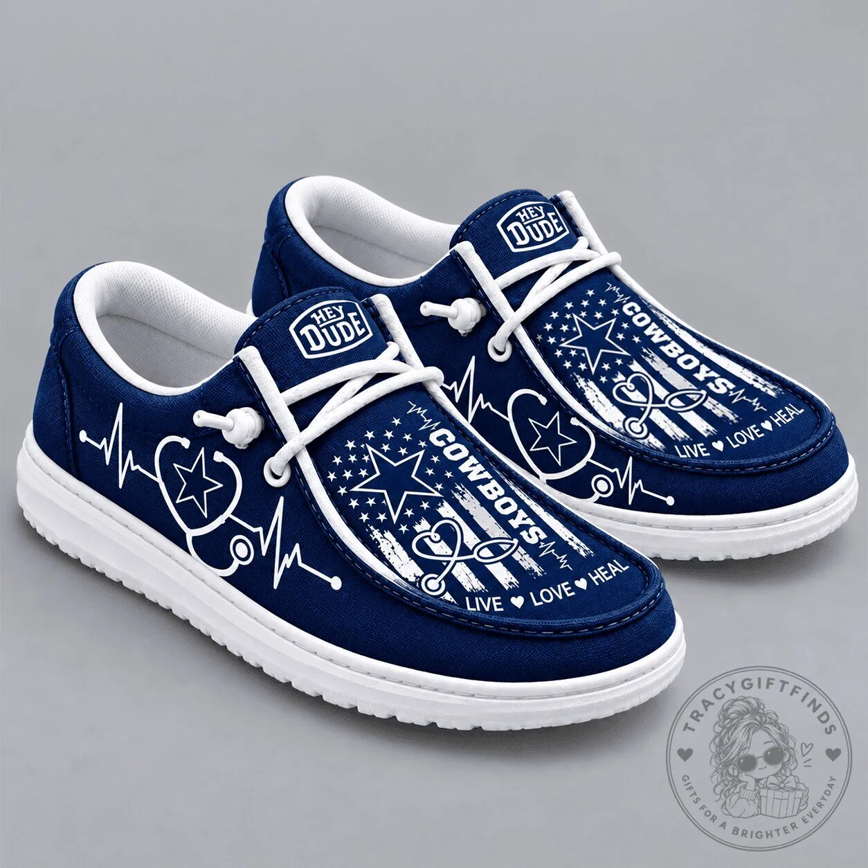 Dallas Cowboys Live Love Heal Loafer Shoes