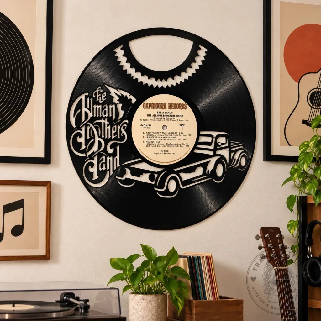 The Allman Brothers Band Eat A Peach Album Cover Vinyl Record Wall Art The Allman Brothers Band Eat A Peach Album Cover Vinyl Record Wall Art