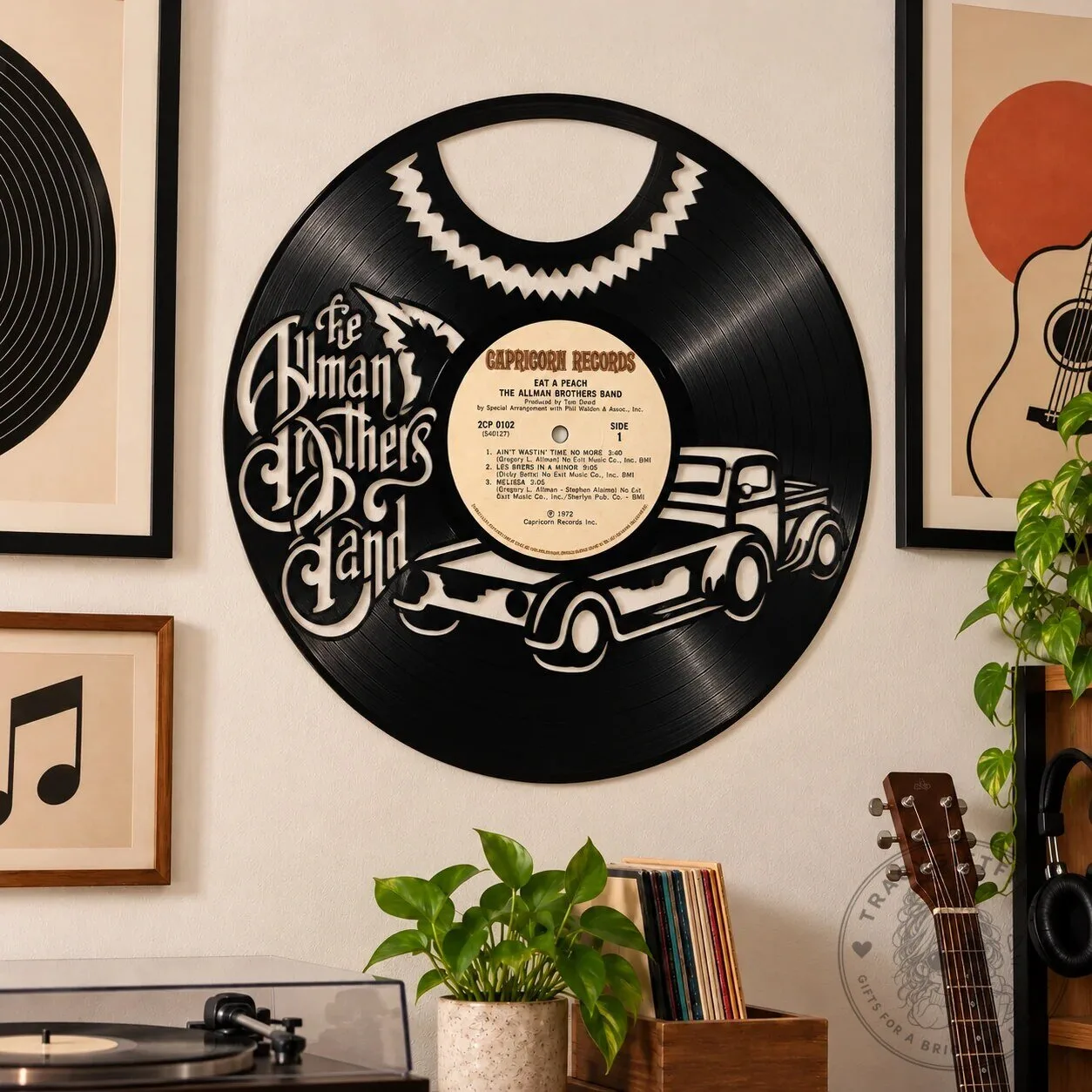 The Allman Brothers Band Eat A Peach Album Cover Vinyl Record Wall Art 5 The Allman Brothers Band Eat A Peach Album Cover Vinyl Record Wall Art