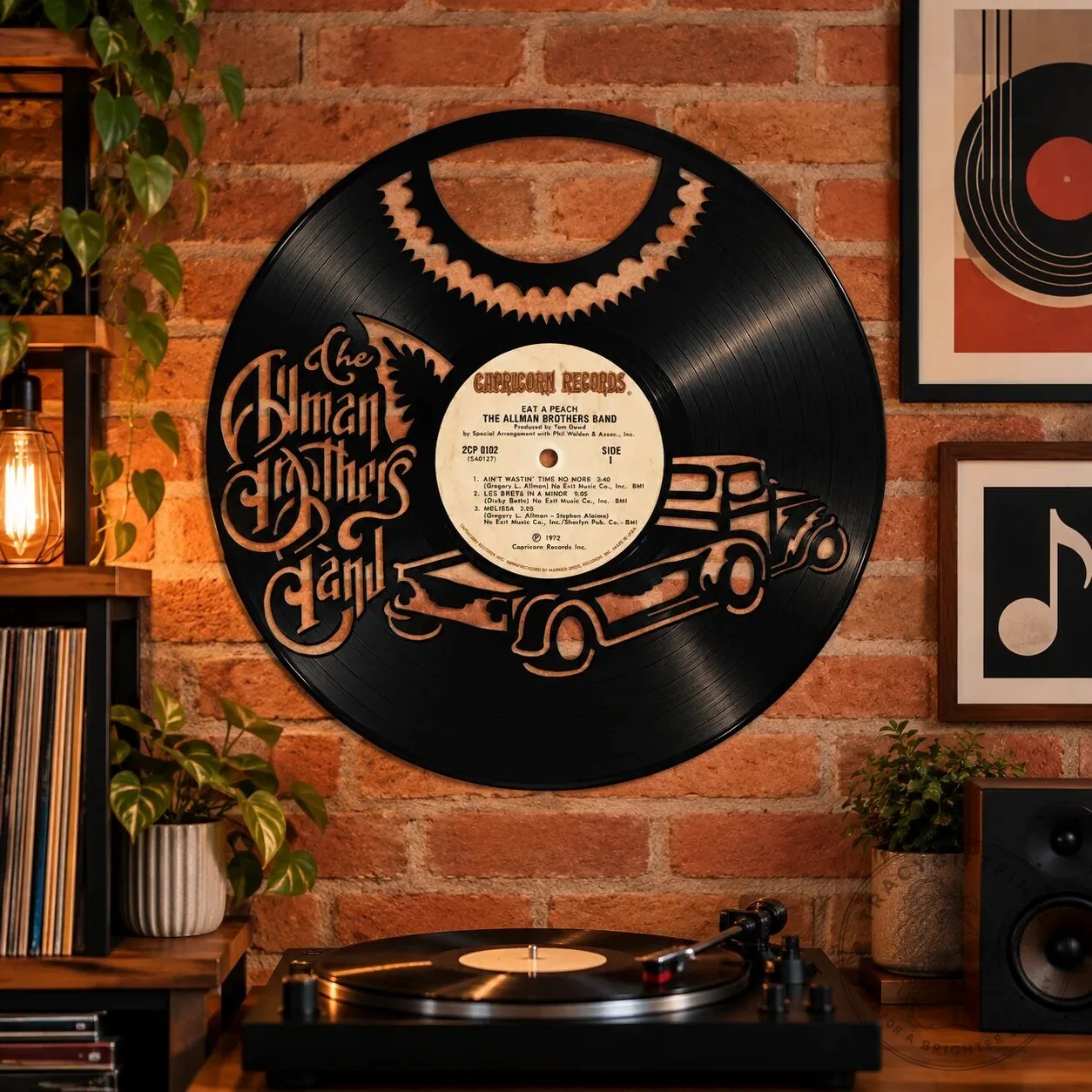 The Allman Brothers Band Eat A Peach Album Cover Vinyl Record Wall Art 6 The Allman Brothers Band Eat A Peach Album Cover Vinyl Record Wall Art