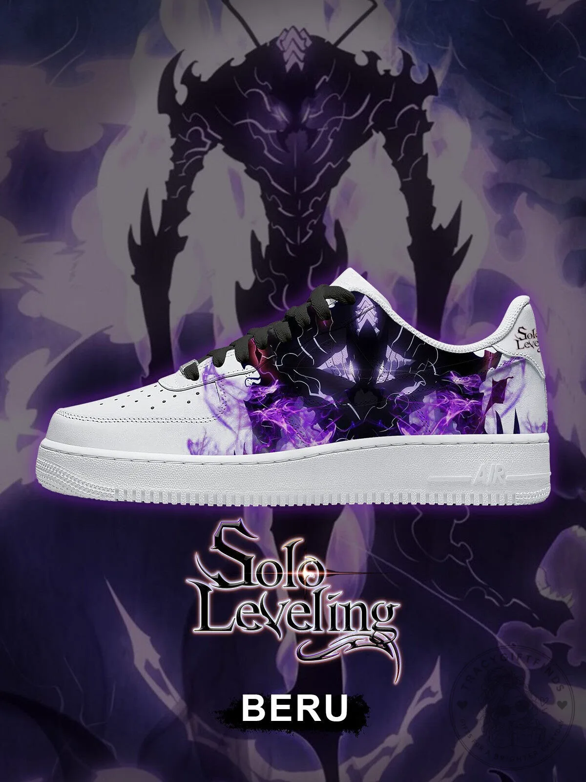 Solo Leveling Beru Shadow Monarch Custom Anime Sneakers 3 Solo Leveling Beru Shadow Monarch Custom Anime Sneakers